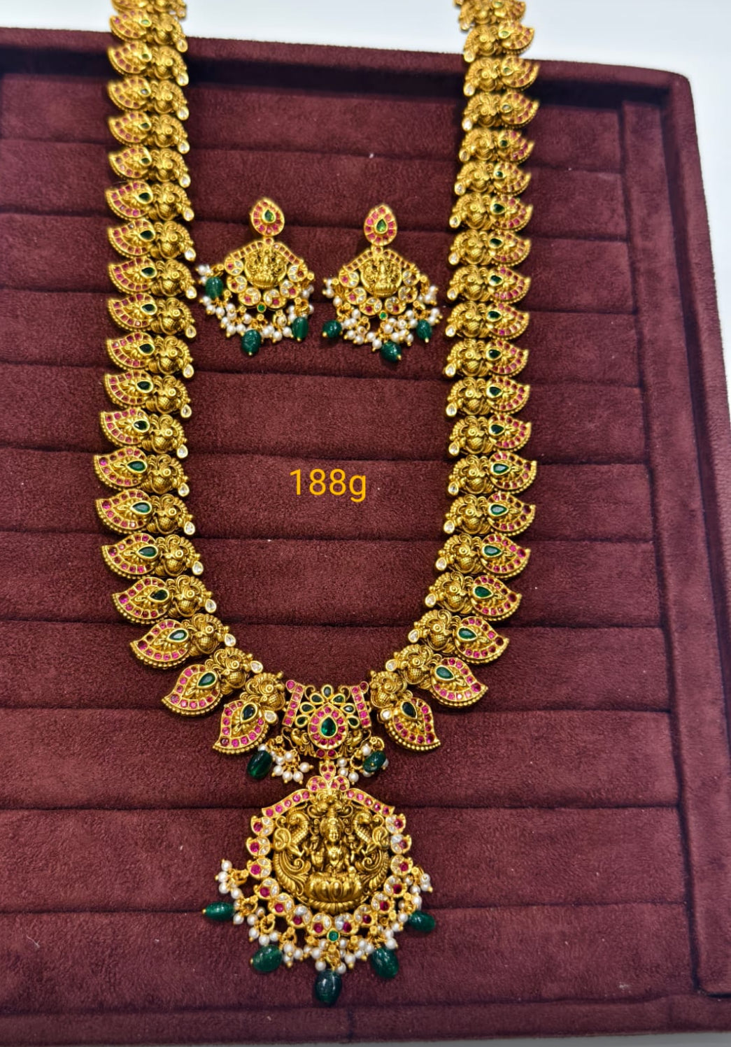 Grand Lakshmi Temple Necklace Set