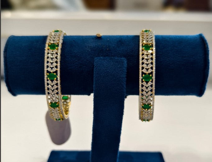 Exquisite American diamond 925 silver bangles