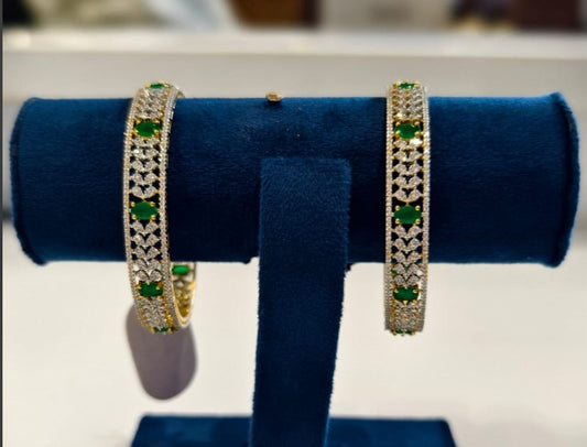 Exquisite American diamond 925 silver bangles