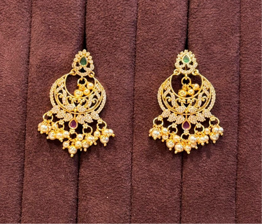 Traditional Antique Finish Jhumka Earrings