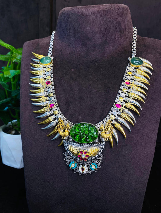 Tribal Warrior Fusion Necklace in 925 Silver